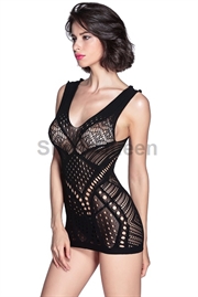 Sort hullet chemise